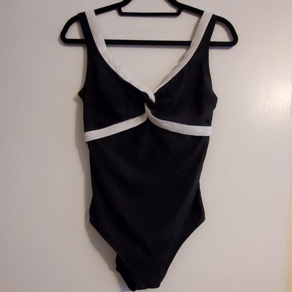 Black Womans One Piece Swimsuit
